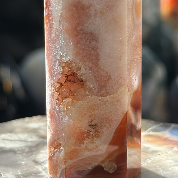 🎄SALE🎄Carnelian Crystal Point With Druzy! - Picture 6 of 10